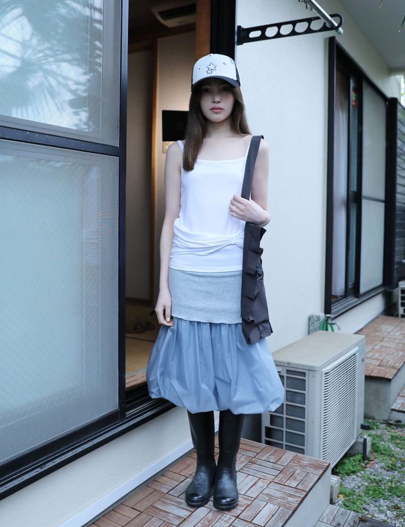 RIBBON SLEEVELESS(WHITE)
