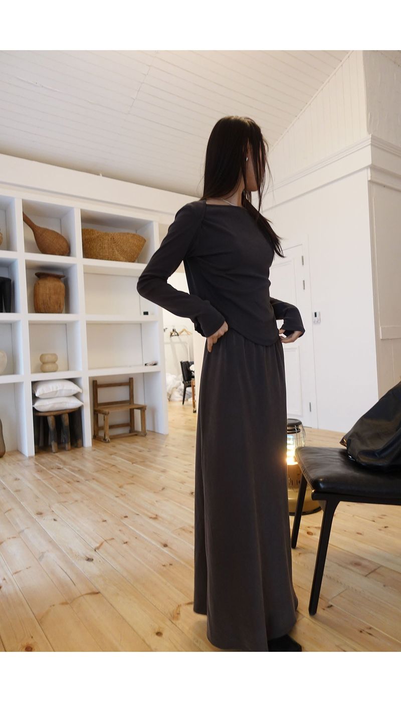Ayla cupra maxi skirt
