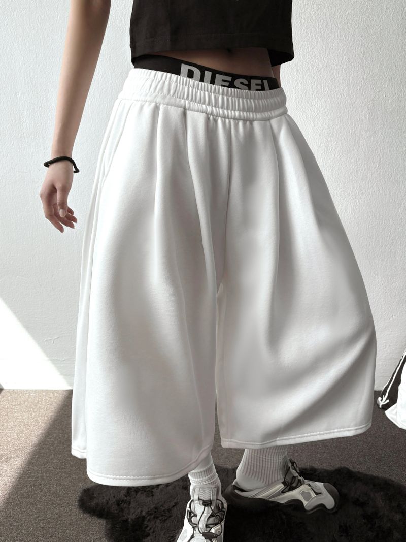 Ice-Knowing Side/Back Pintuck Balloon Bermuda Shorts 4color