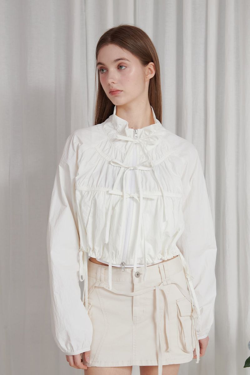 PAIN OR PLEASURE（ペインオアプレジャー）の「LUCY 2WAY WINDBREAKER white（Jackets/Outerwear）」