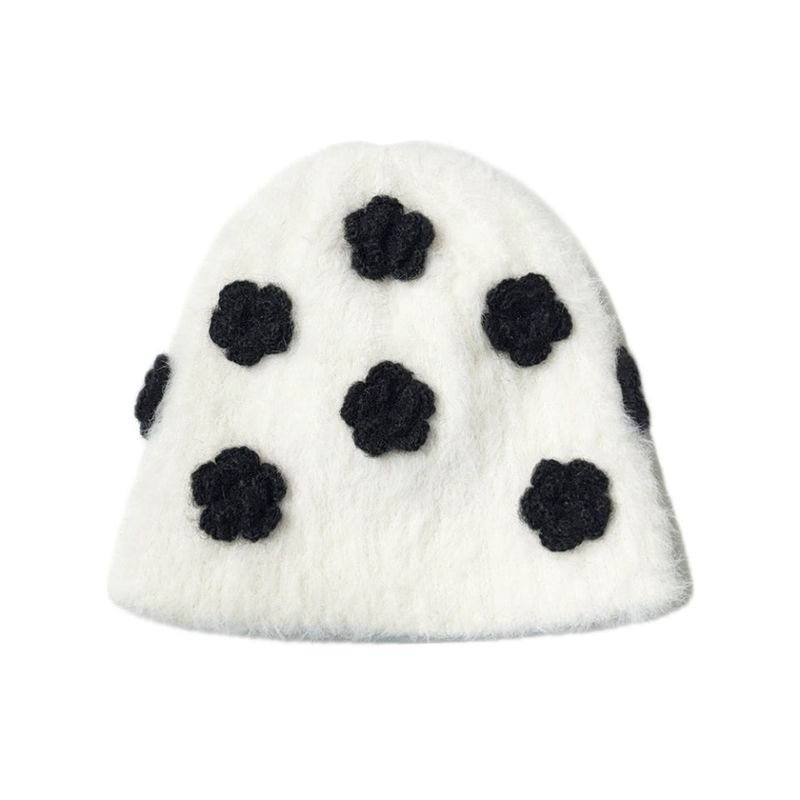 RUNDS（ランド）の「flower beanie (white)（Hats）」