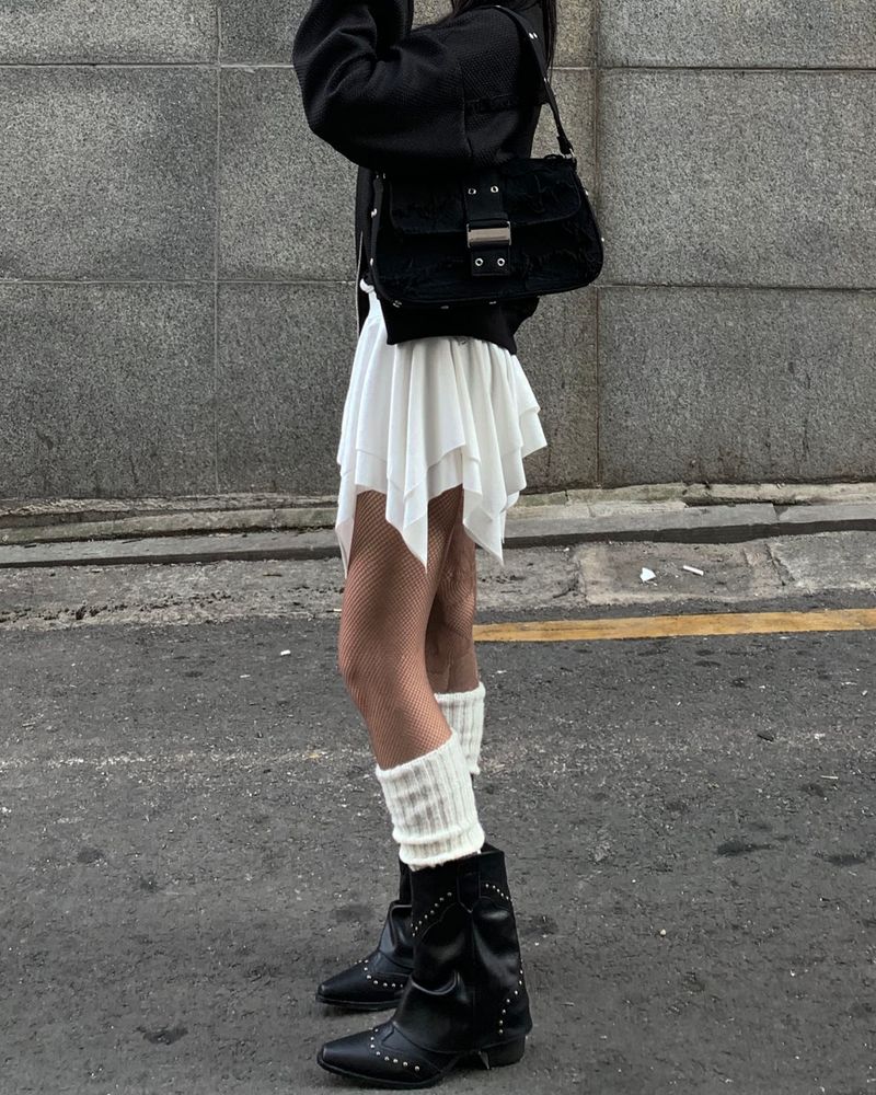 Flare cancan skirt