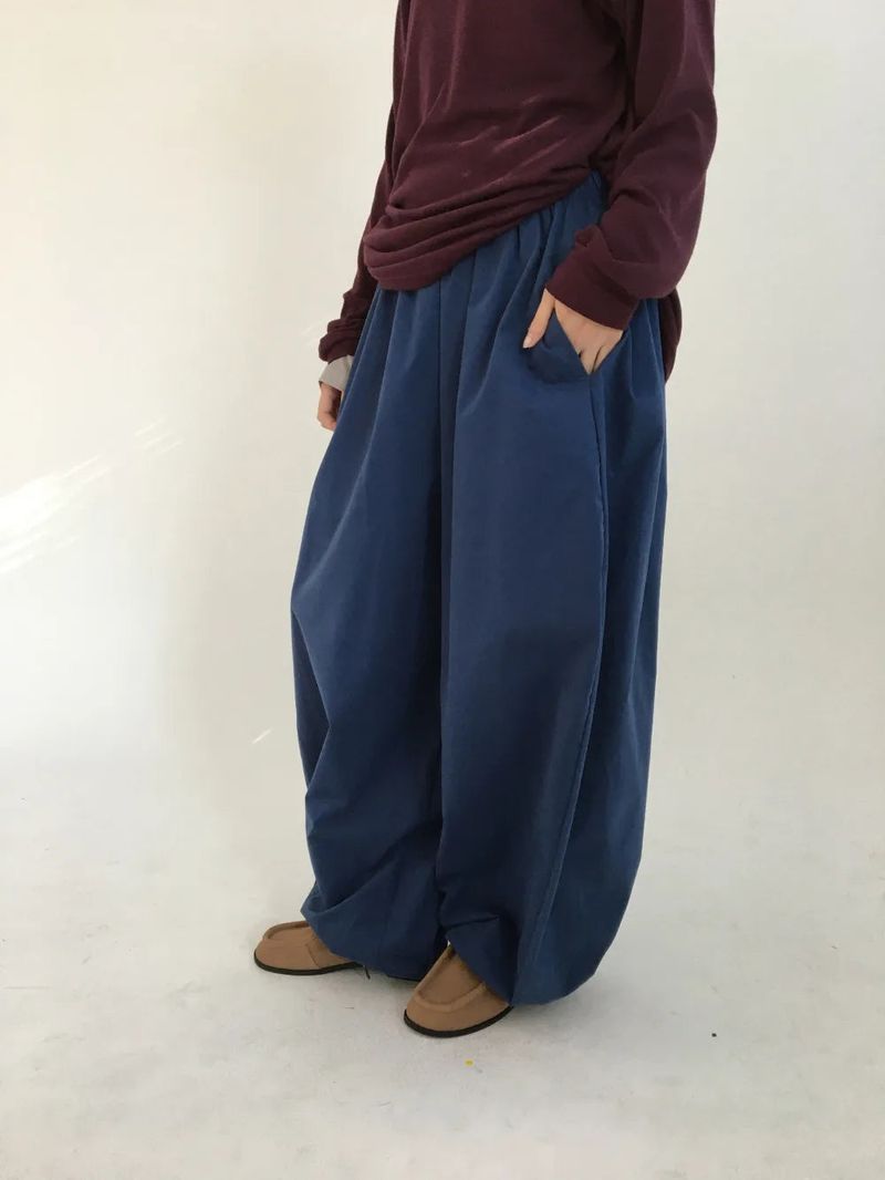 Ponpon Balloon Banding Pants (4color)