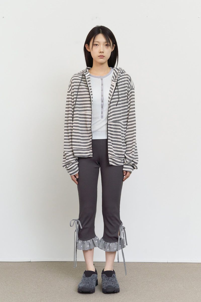 Robe Striped Zip Hoodie