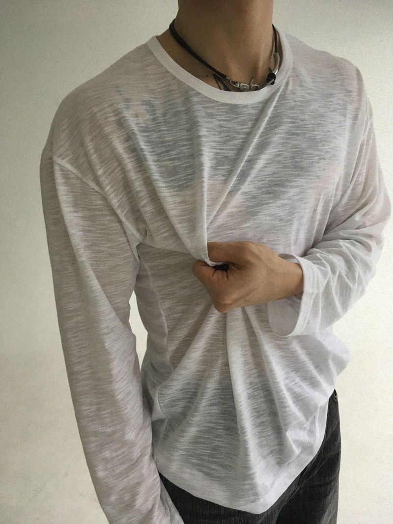 EGONLEO(エゴンレオ)の「see through long sleeve(3colors)(Tops)」
