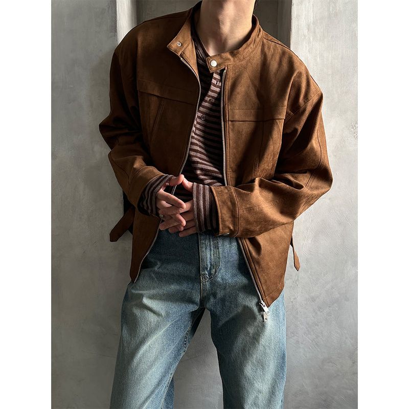 LAURANT（ロラン）の「 [F/W] Suede china 2way jacket(4color)（Jackets/Outerwear）」