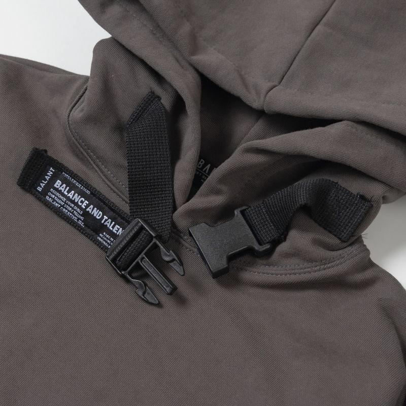 Classic minislogan buckle hoodie - Darkgray