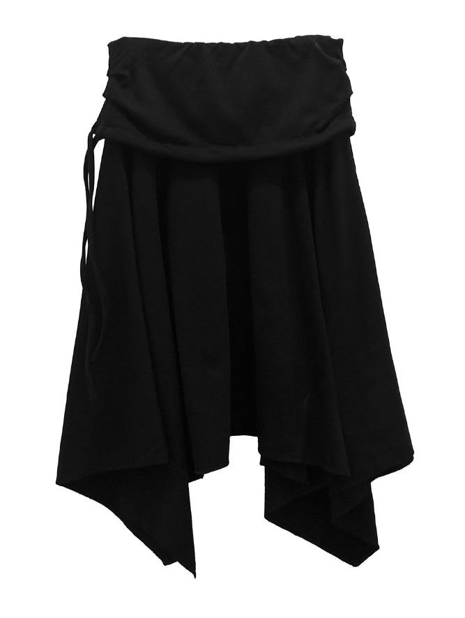 Folding Unbalanced Flare Midi Skirt