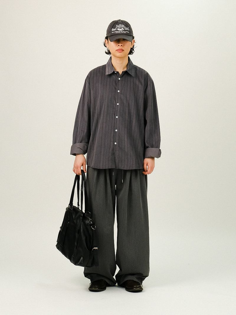 LL Stripe Pattern Long Shirts