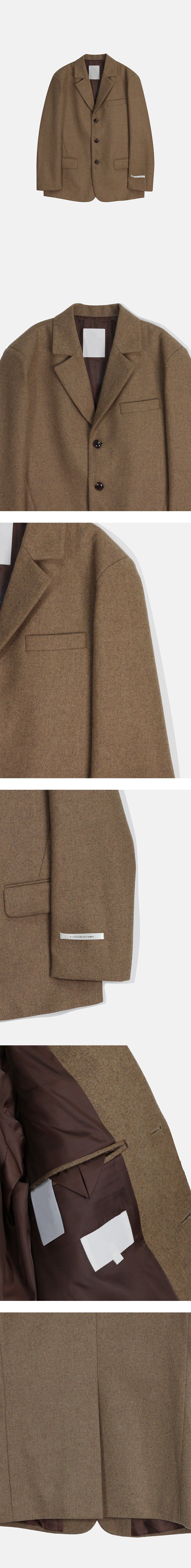 [F/W] Hard wool 3buttton blazer(2color)