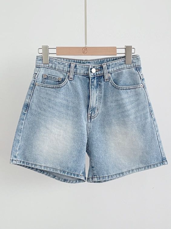 Slom Washing Denim Shorts