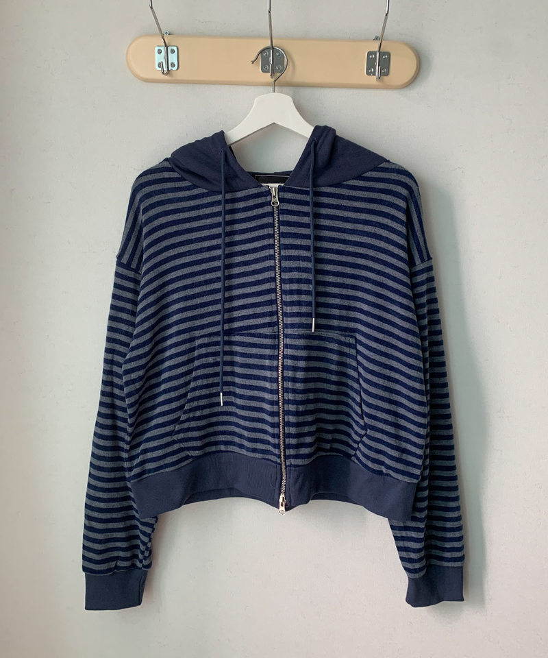 Holic Dangora Knitwear Hooded Zip-Up