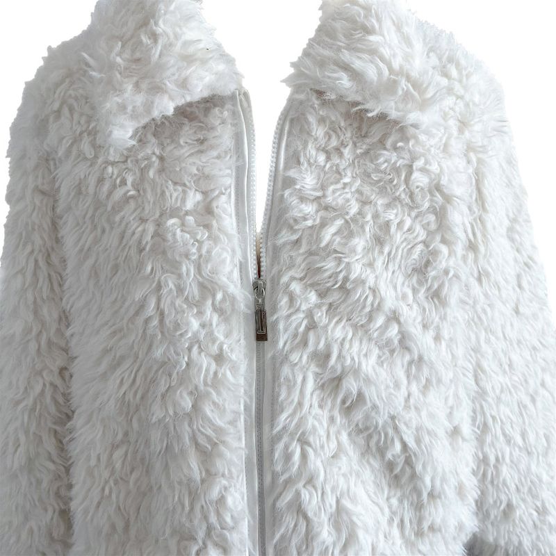 Luv Snowy Collar Fur Zip-Up Jacket