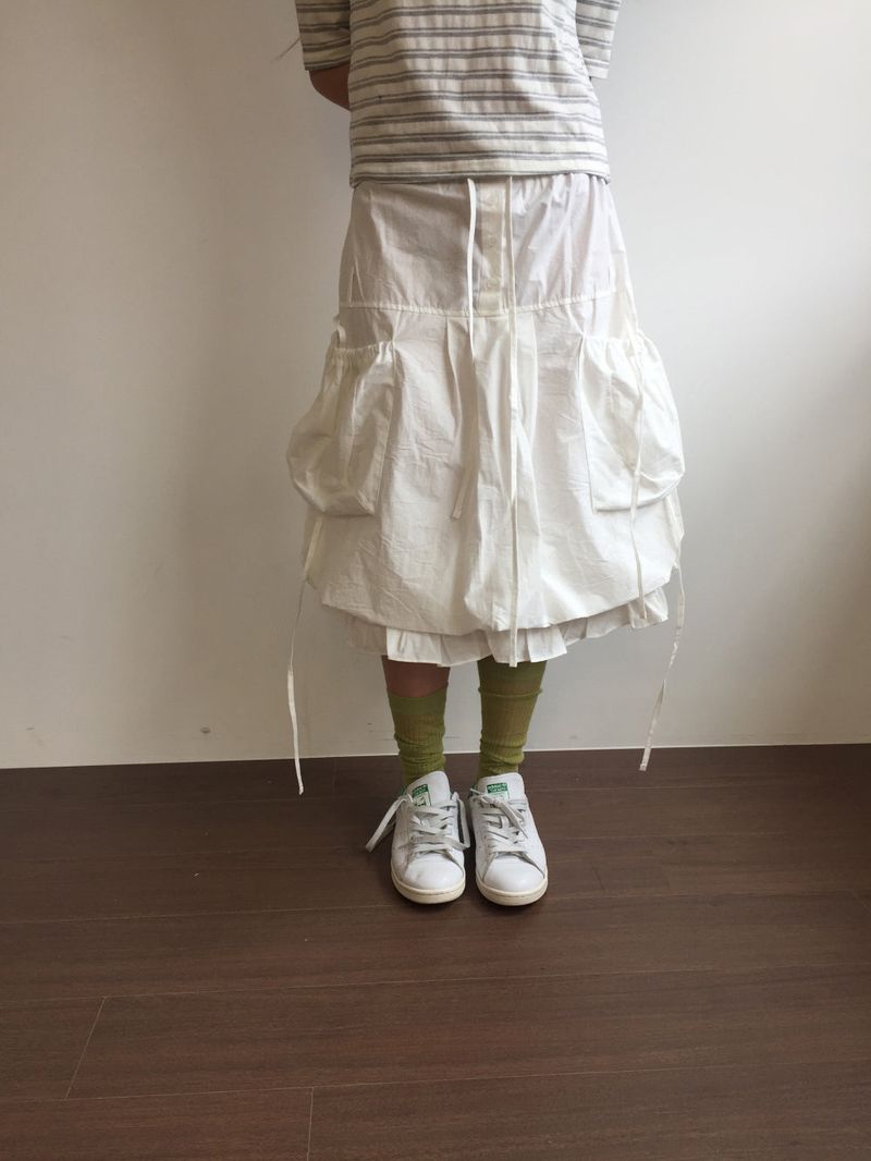 Serena Balloon Midi Skirt (3color)