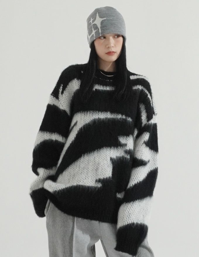 Glitter Knit Short Beanie