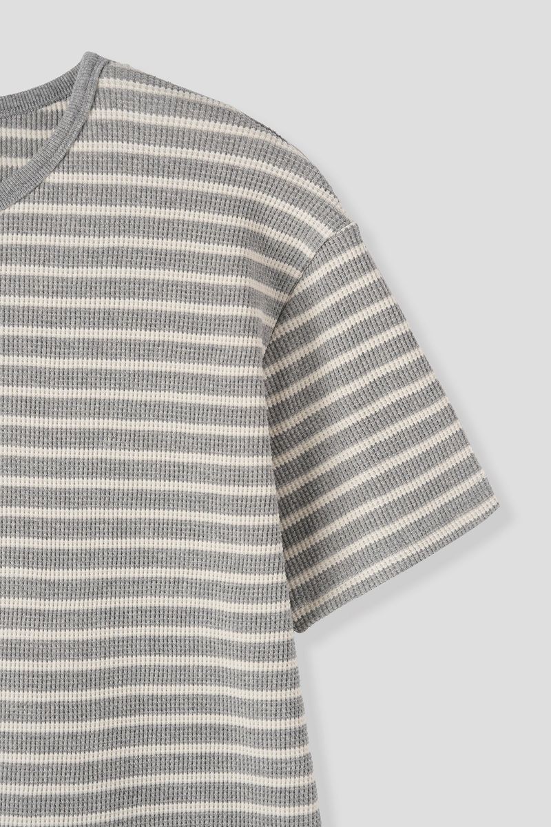 Lofi Striped Waffled Top