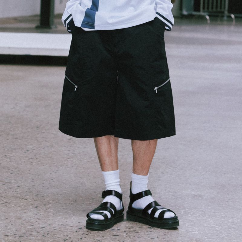 ZIP POCKET BERMUDA PANTS