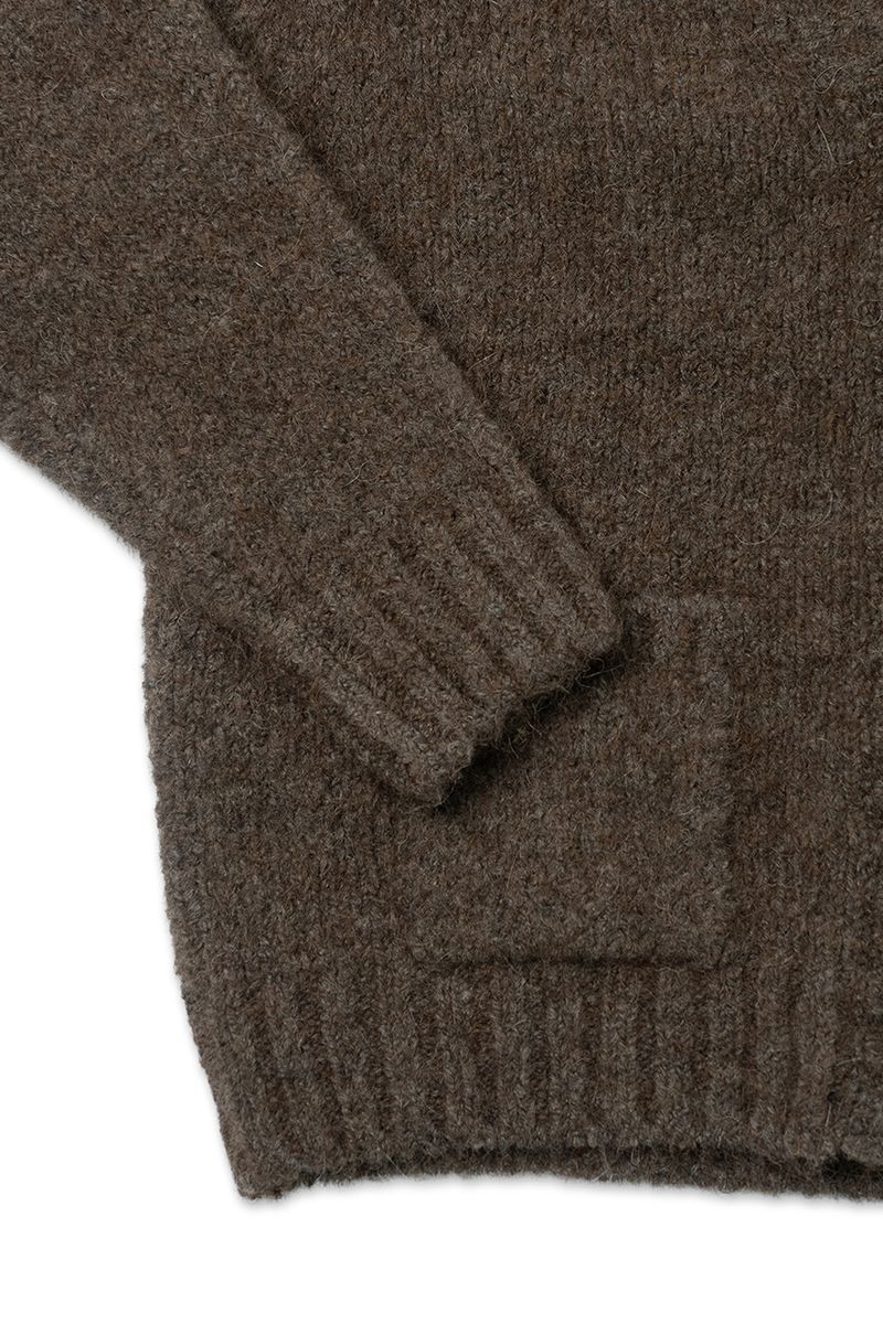 Softy alpaca cardigan_brown