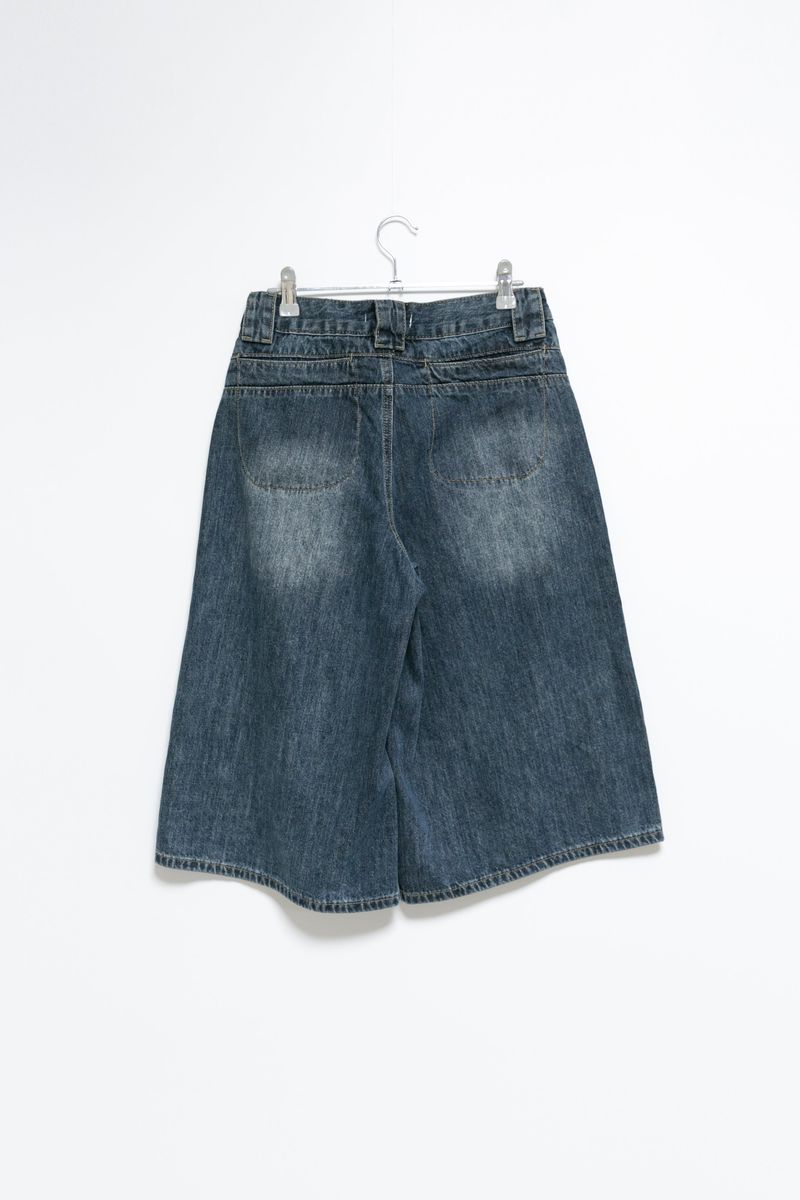 dark blue bermuda pants(S-M)