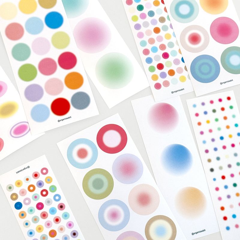 oab blur sticker pack circle
