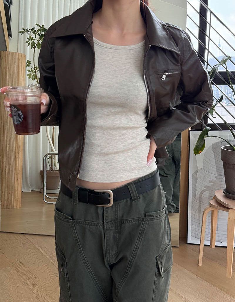 Wide flare cargo pants(2color)