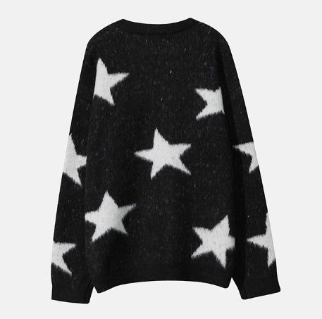Star loose fit brush knit