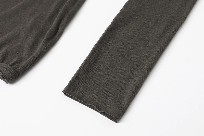 Basic open tee - charcoal