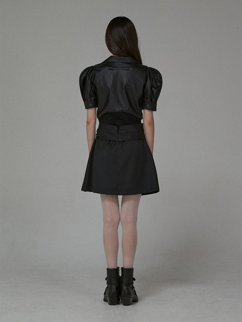 TIED BLAZER MINI SKIRT