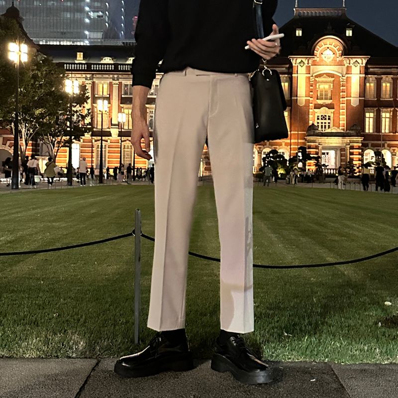 lemenne（ルメンヌ）の「ファーストサイドバンディングハーフレンススラックス（パンツ）」