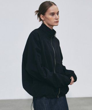 NICOLE STRING WINDBREAKER_BLACK