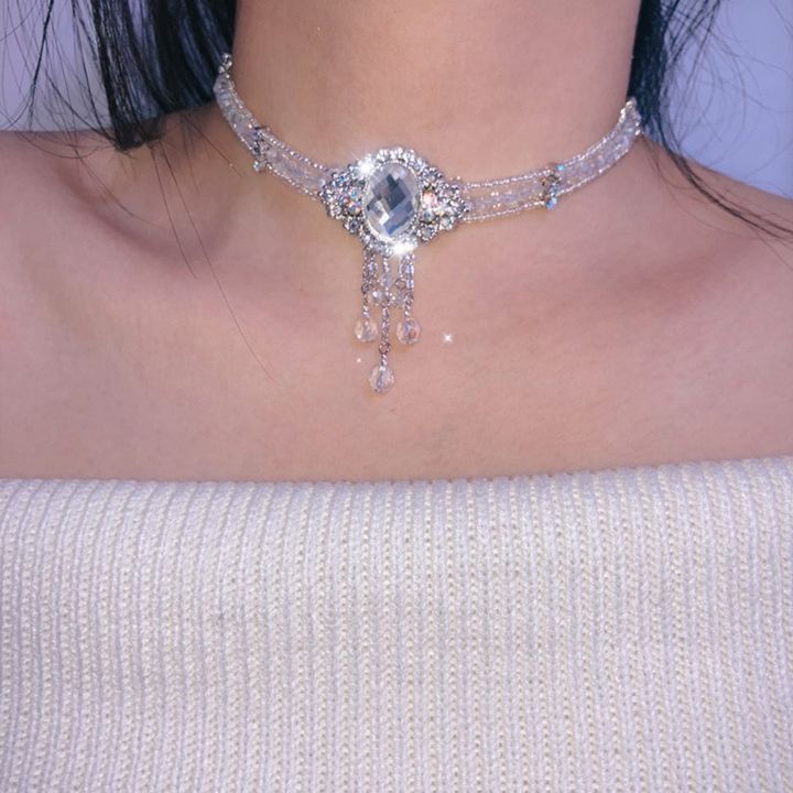 Elsa crystal choker