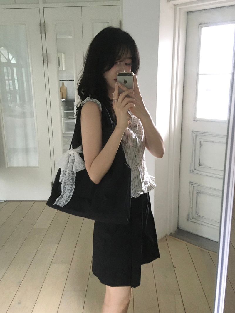 Nylon shoulder big bag