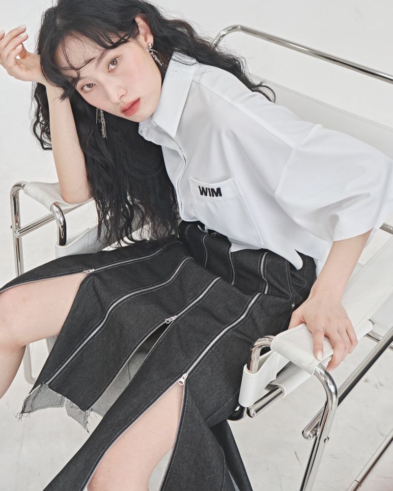 ZIGZAG EMBROIDERY SHIRT