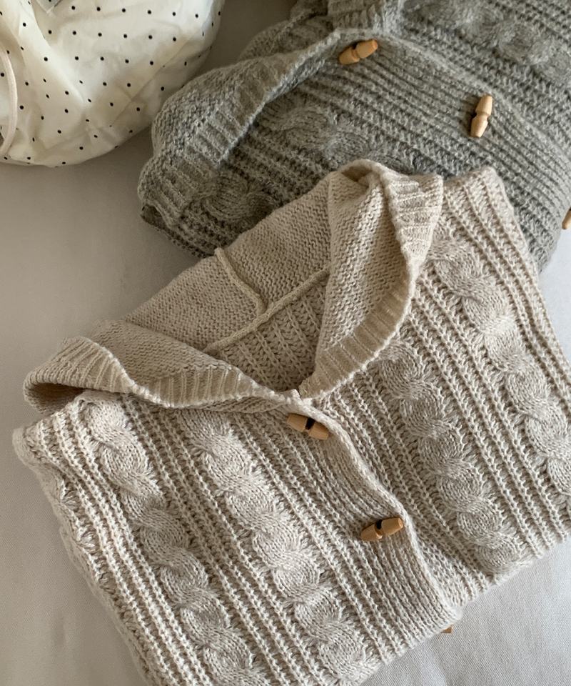 Tteokbokki hoodie cardigan