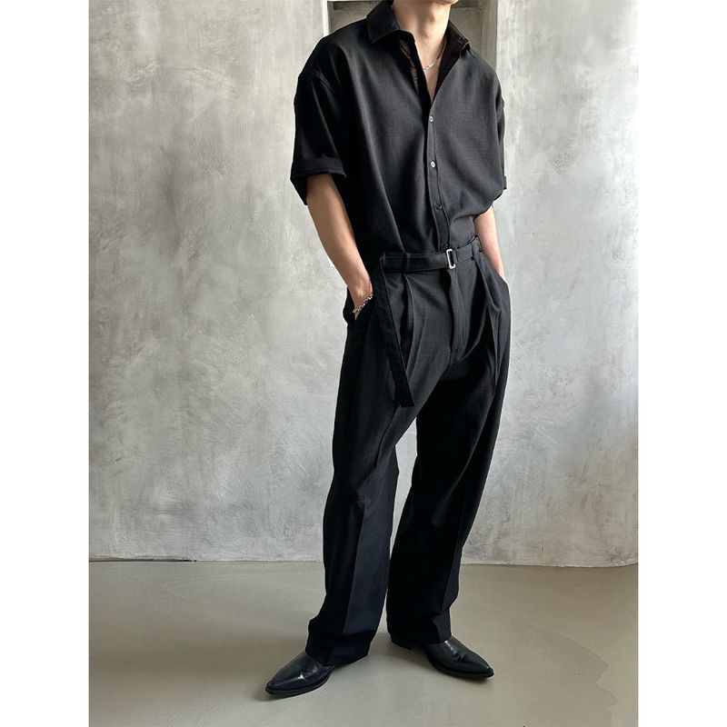 [SET UP가능] Minimal belt slacks(3color)