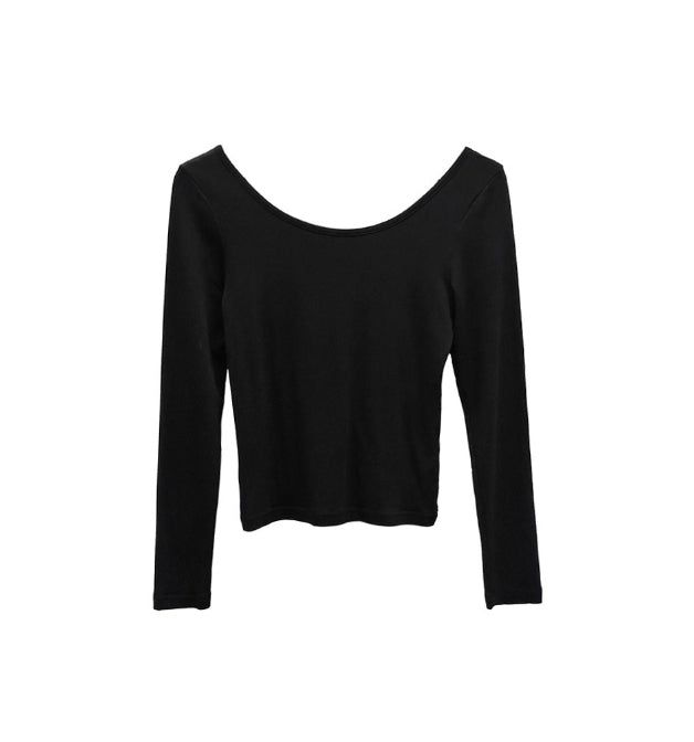 Roun Basic Deep Round Neck Tee