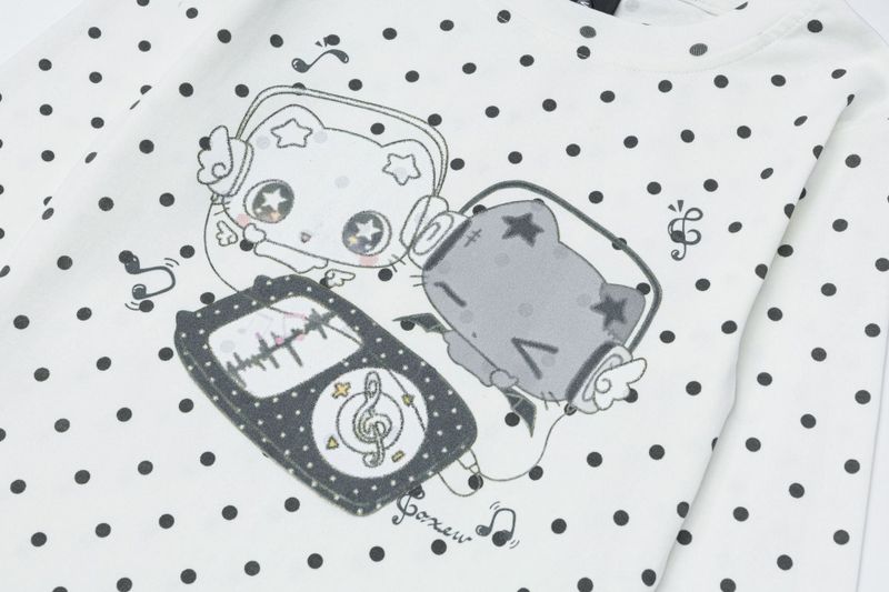 Ellu Dot Round Neck T-shirt
