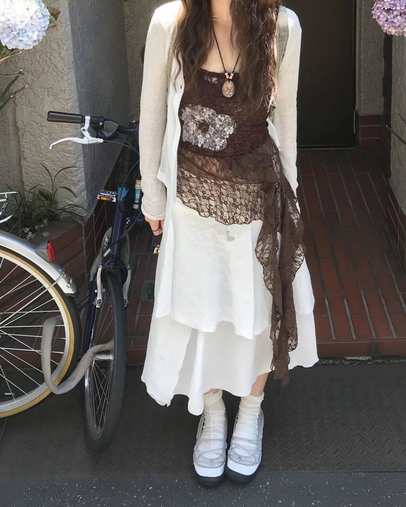 lace flower sleeve