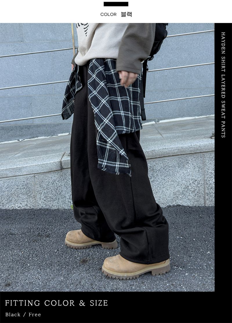 Hayden Shirt Layered Sweatpants