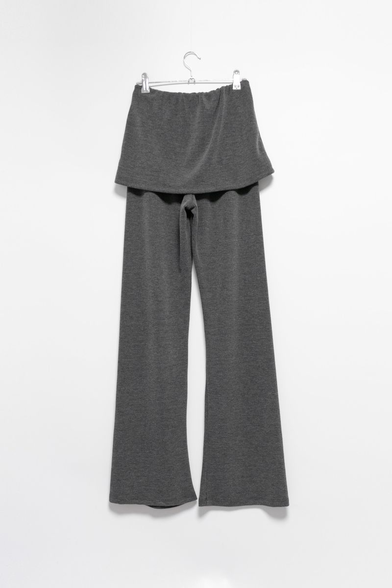 boot-cut banding skirt pants(2colors)