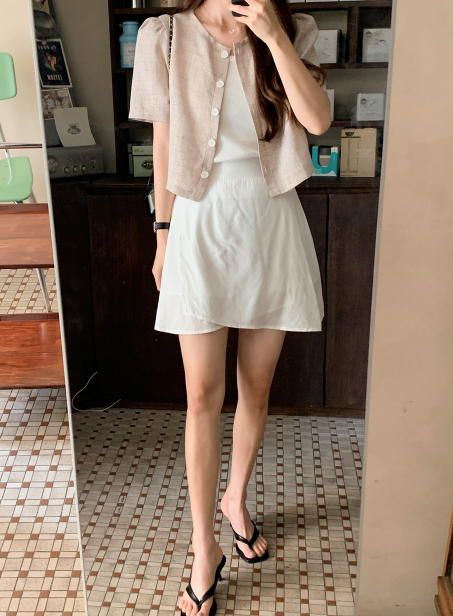 Wrap Mini Skirt (2color)
