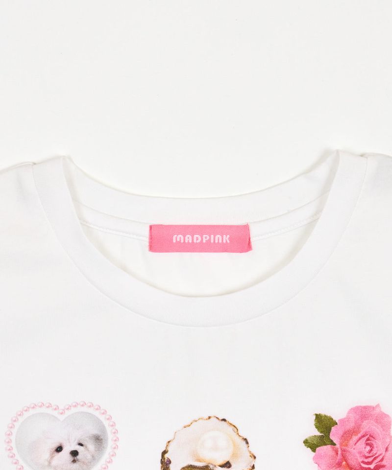 GRAPHIC CROP T WHITE