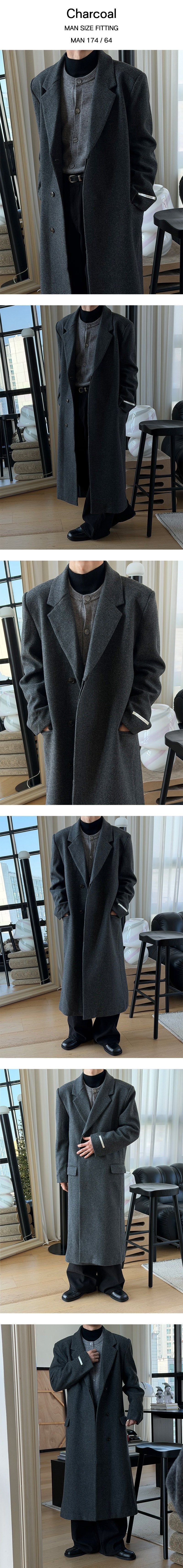 [HANDMADE] Hidden max wool coat(3color)