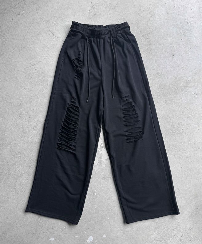Fray Cutout Sweatpants