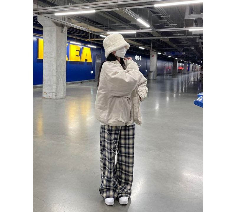 Fur bucket hat