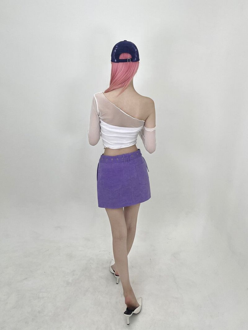 432. Summer wave mesh top (bk, wh, pk)