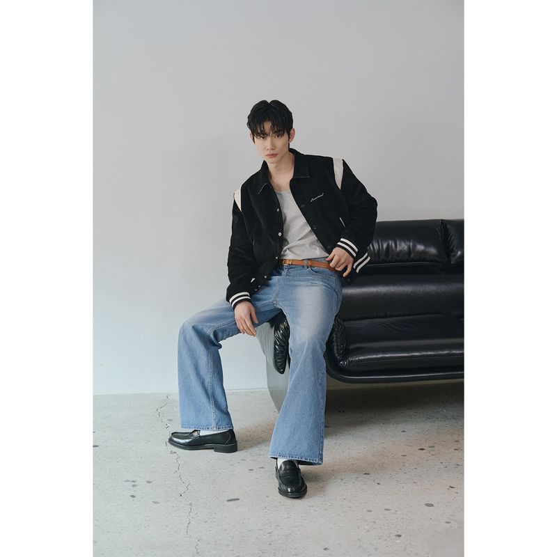 Signature varcity jacket(Black)