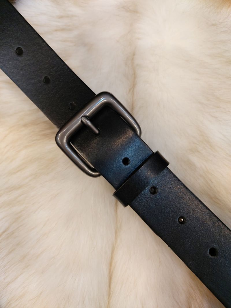 LMN Laurent Metal Cowhide Belt (4 colors)