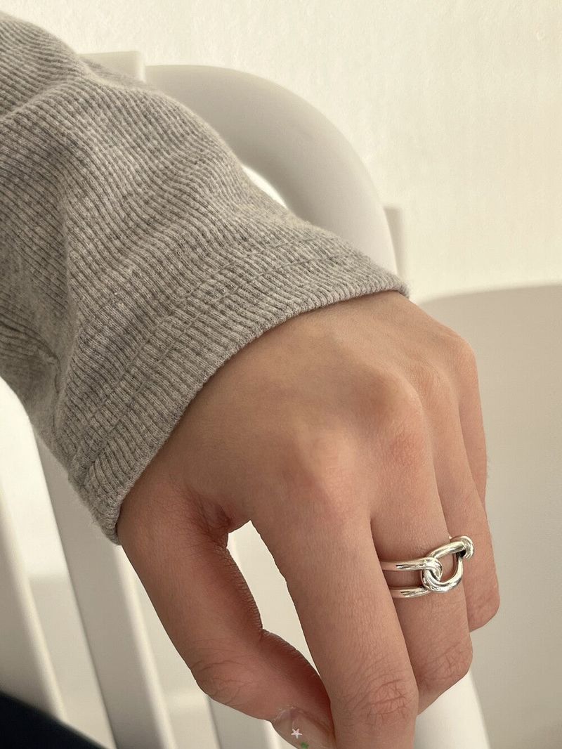 (silver925/18kgold) Cos open ring
