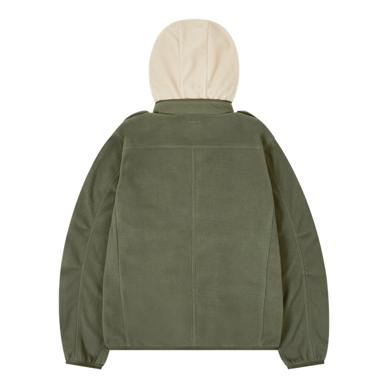 FLEECE MILLITARY HOODIE JACKET